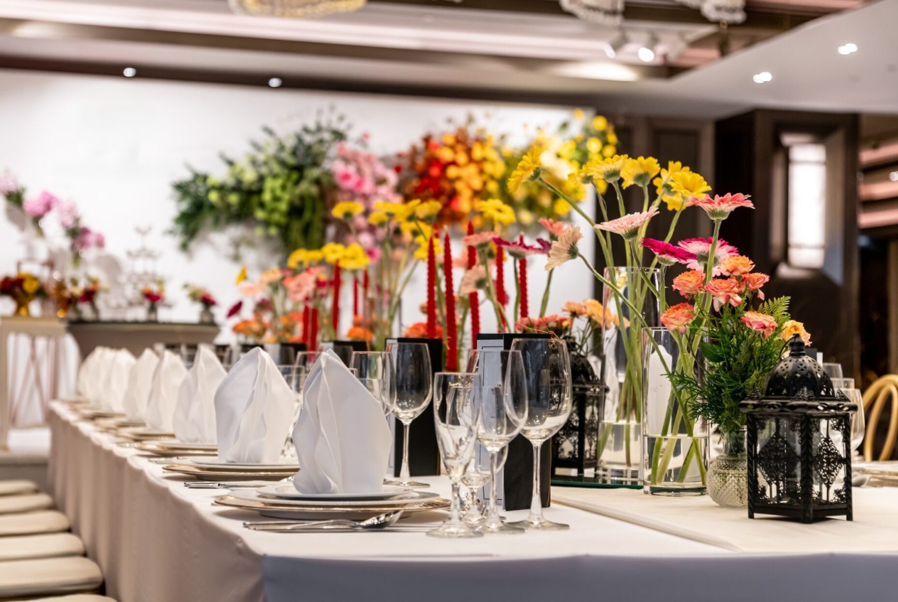 Wedding celebration in Bangkok city venue