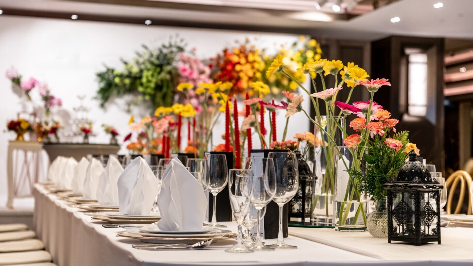 Wedding celebration in Bangkok city venue