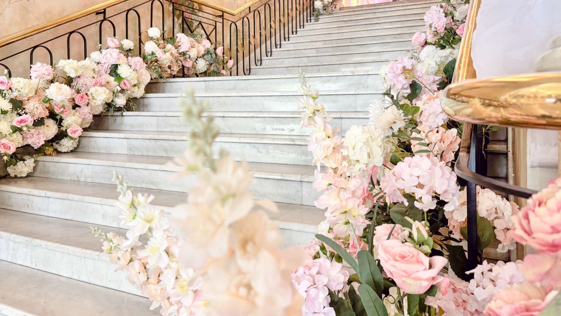 destination wedding ceremony Thailand floral setup Bangkok Sukhumvit wedding venue